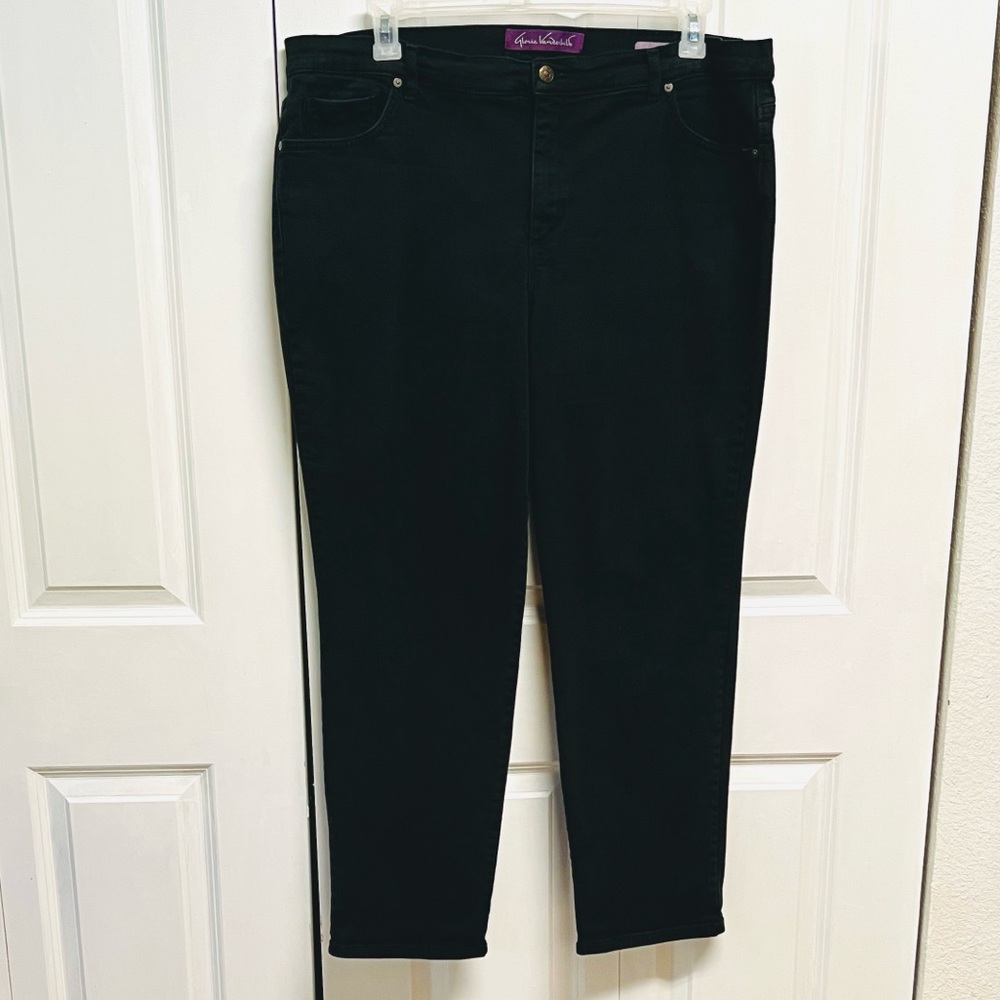 Gloria Vanderbilt Amanda Slim Black Skinny Jeans Plus Size 20W